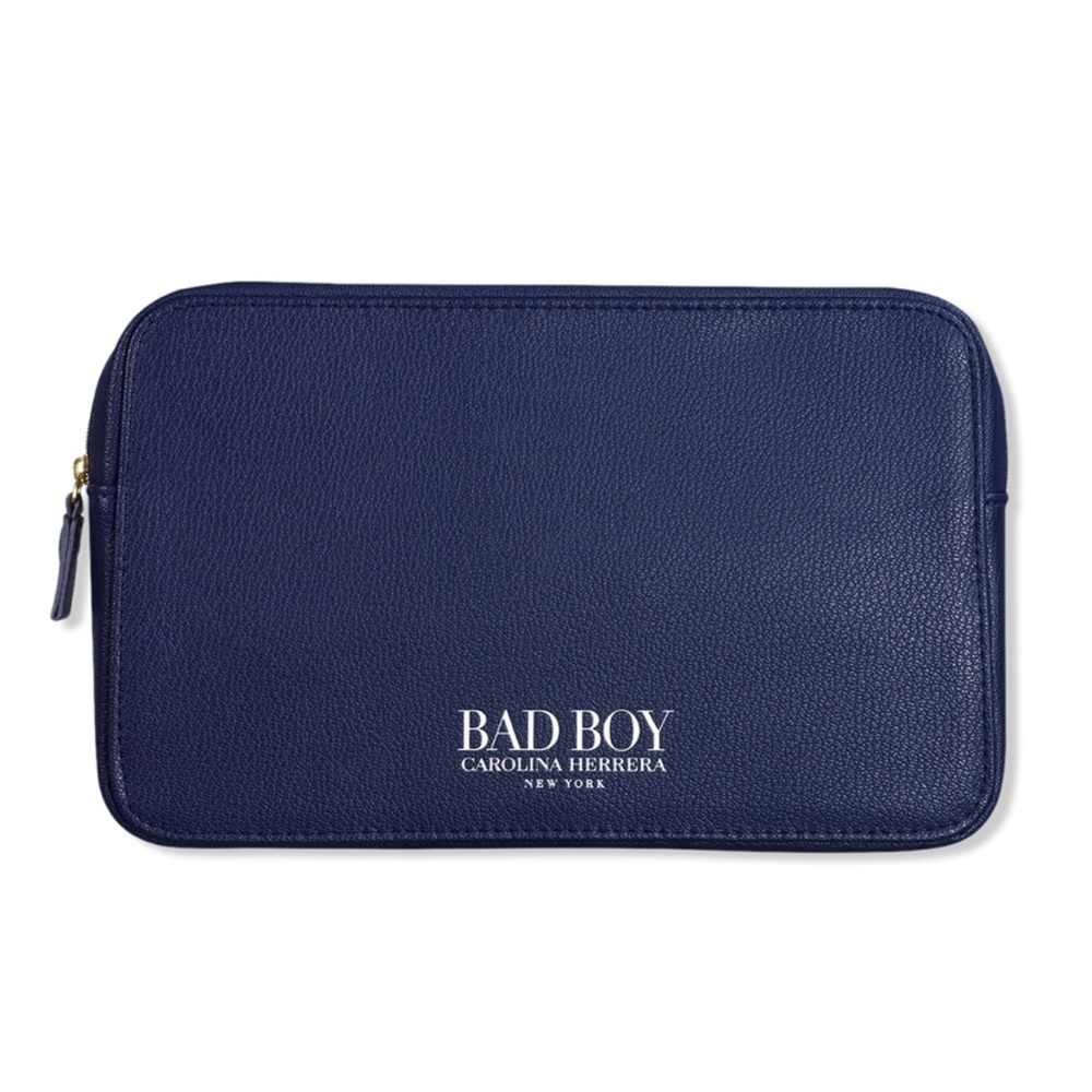 Carolina Herrera Men's Blue Leather Bag